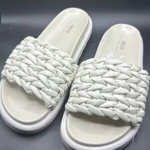 ASOS woven vamp flat sandals